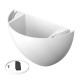 Artiteq 7600.110 Botaniq 1,25L white hanging plant pot to hang plants on your wall from your picture hanging system