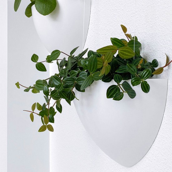 Artiteq 7600.110 Botaniq 1,25L white hanging plant pot to hang plants on your wall from your picture hanging system