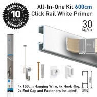 Click Rail White Primer ALL-IN-ONE Kit 600cm