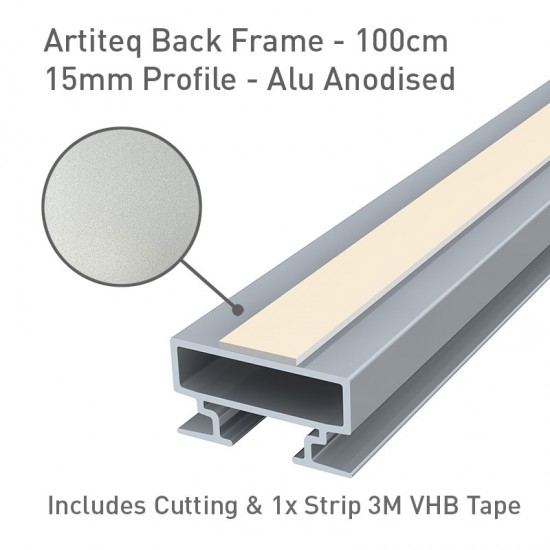 Artiteq Back Frame Profile 15mm Alu Anodised - 100cm