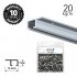 Top Rail Alu 200cm KIT