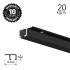 Top Rail Black 200cm