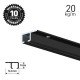 Artiteq Top Rail Black 200cm