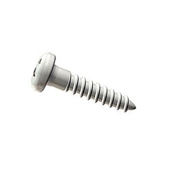 Screw Top Rail White - 10pcs