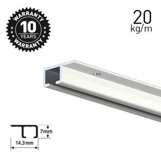 Artiteq Top Rail White 200cm