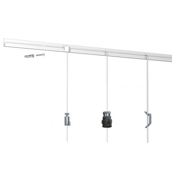 Artiteq 9.4162 Rod Steel 3mm white powder coated 150 centimetres long