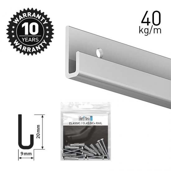 Artiteq Classic Rail+ Alu 200cm KIT