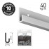 Classic Rail+ Alu 200cm KIT