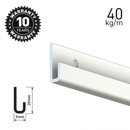 Artiteq Classic Rail+ White 200cm