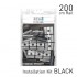 Fastener Kit Click Rail 200cm Black 