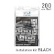 Artiteq Fastener Kit Click Rail 200cm Black