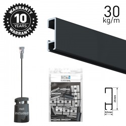 Click Rail Black 200cm KIT