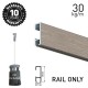 Artiteq Click Rail Alu Brushed 200cm