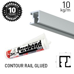 Contour Rail Glued Alu 200cm