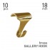 Picture Rail Hook Brass - 10pcs
