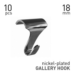 Picture Rail Hook Nickel-plated - 10pcs
