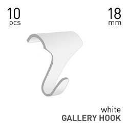Picture Rail Hook White - 10pcs