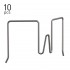 Flexi Panel Hook 11 - 30mm Stainless Steel - 10pcs