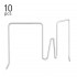 Flexi Panel Hook 11 - 30mm White - 10pcs