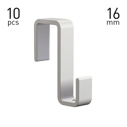 Panel Hook 16mm White - 10pcs