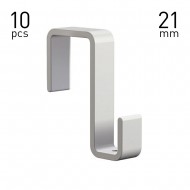 Panel Hook 21mm White - 10pcs