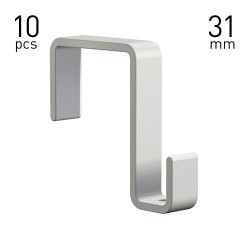 Panel Hook 31mm White - 10pcs