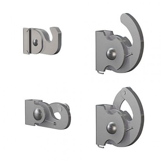 Artiteq Gallery Rod Steel 4 x 4mm U-Top White 200cm - 40kg