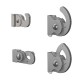 Artiteq Gallery Rod Steel 4 x 4mm U-Top White 200cm - 40kg