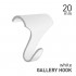 Picture Rail Hook Large White