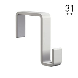 Panel Hook 31mm White