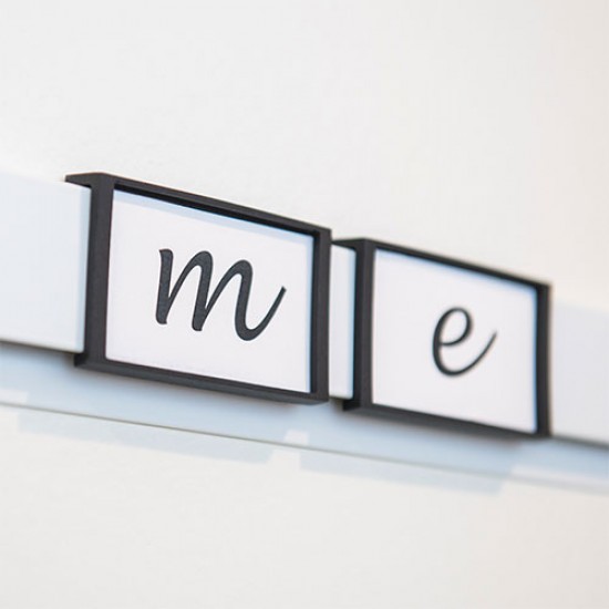 Artiteq End Cap Set Info Rail & Info Rail 'me' Grey