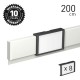 Artiteq Info Rail 'me' White 200cm