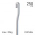Gallery Rod Aluminium 4x4mm S-Bend Grey 250cm