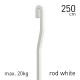 Artiteq 9.4280 Gallery Rod Aluminium 4x4mm - white s-bend top rod 250cm long