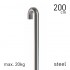 Rod Steel 3mm Silver 200cm