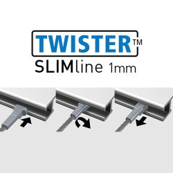 Twister Slimline 1mm Steel 150cm