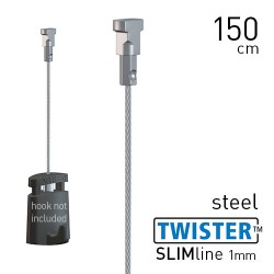 Twister Slimline 1mm Steel 150cm