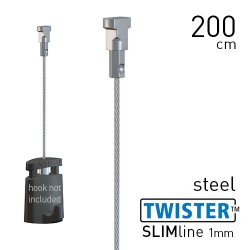 Twister Slimline 1mm Steel 200cm