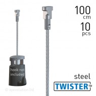 Twister 2mm Steel 100cm - 10pcs