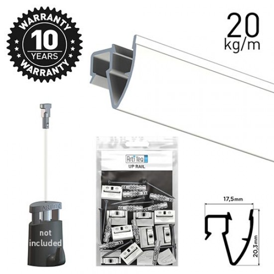 Artiteq Up Rail White Primer 200cm Kit